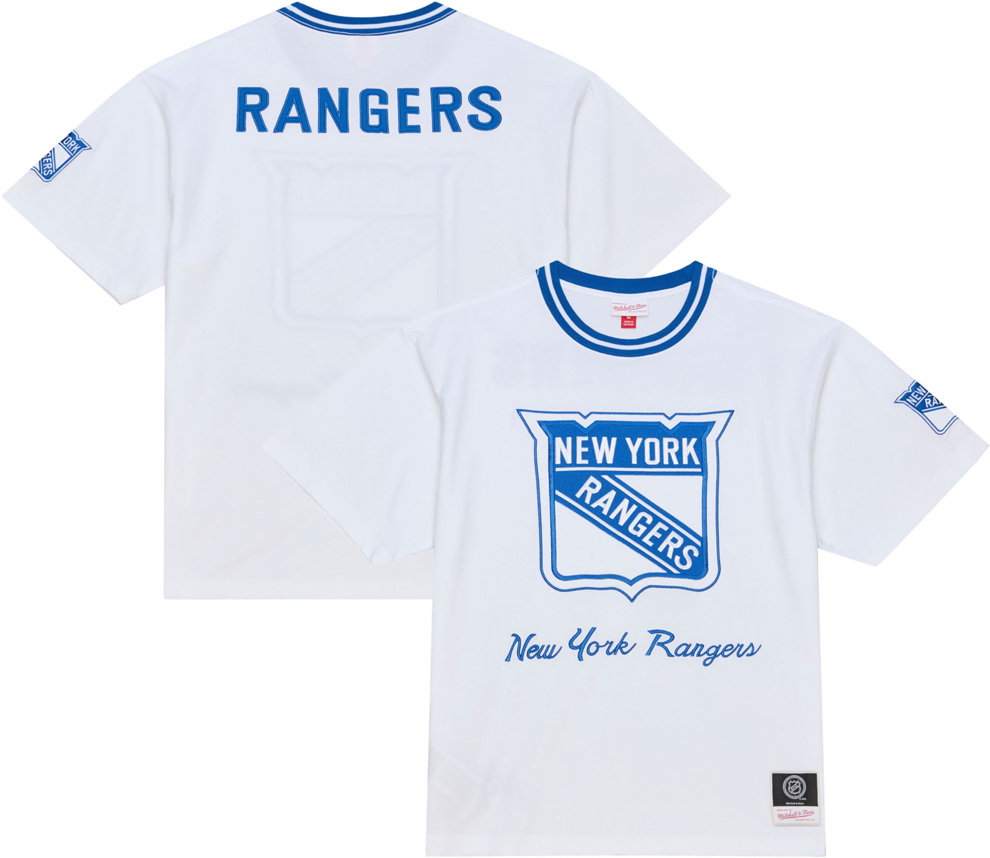 Mitchell & Ness Men's New York Rangers White Arctic T-Shirt