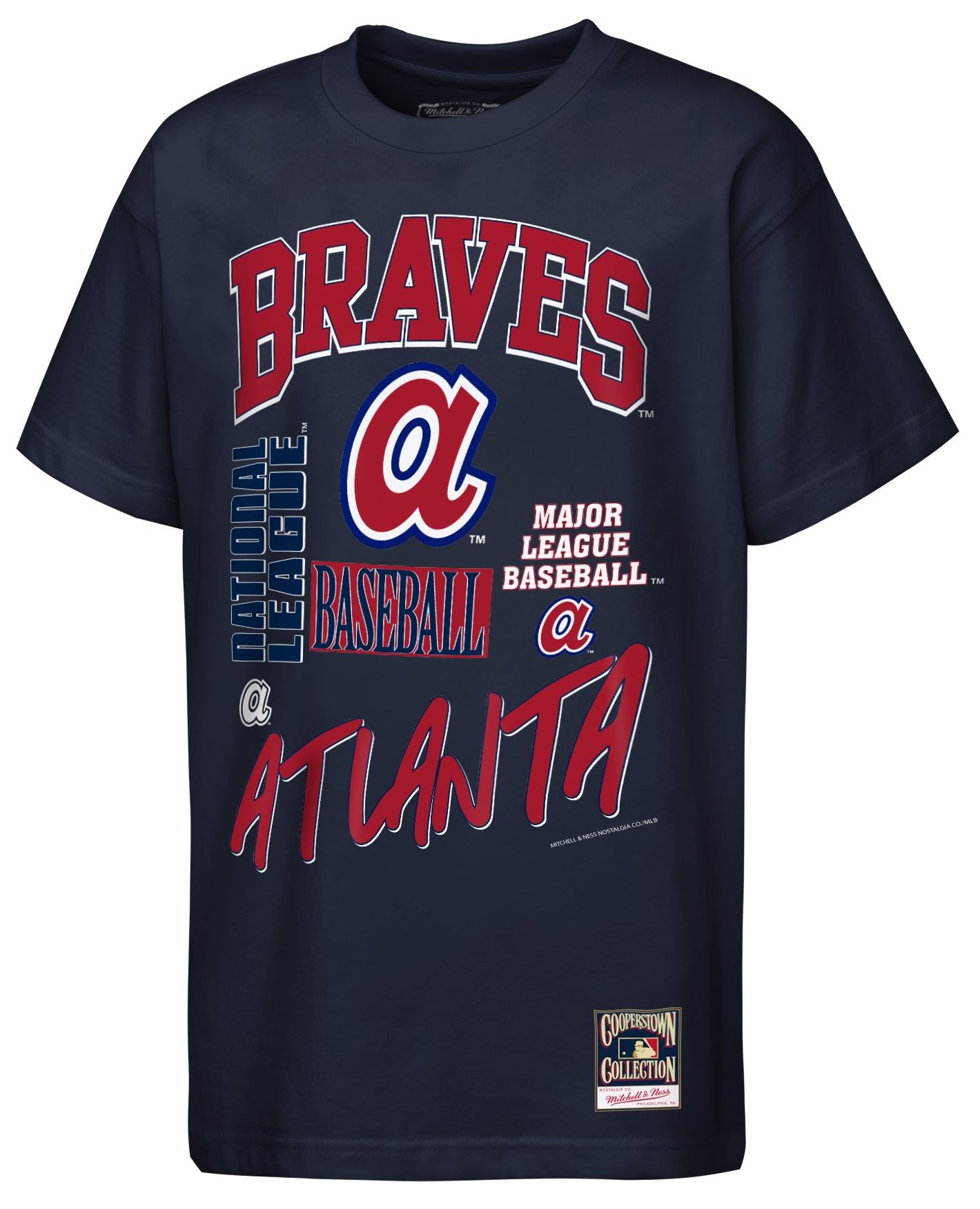 Mitchell & Ness Youth Atlanta Braves Navy Bring It On T-Shirt