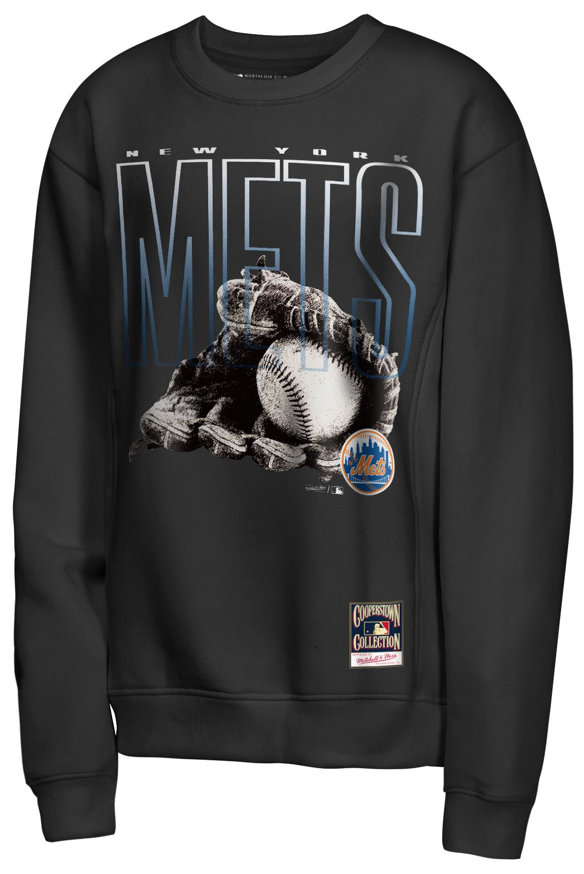 Mitchell & Ness Youth New York Mets Black Fly Ball T-Shirt