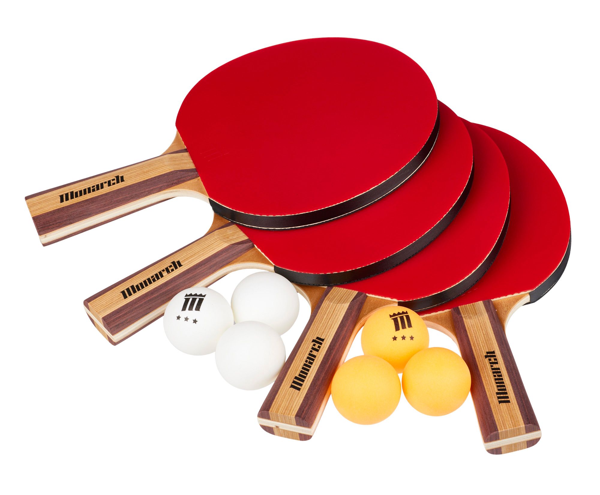 Monarch Premium 4-Player Table Tennis Paddle Set