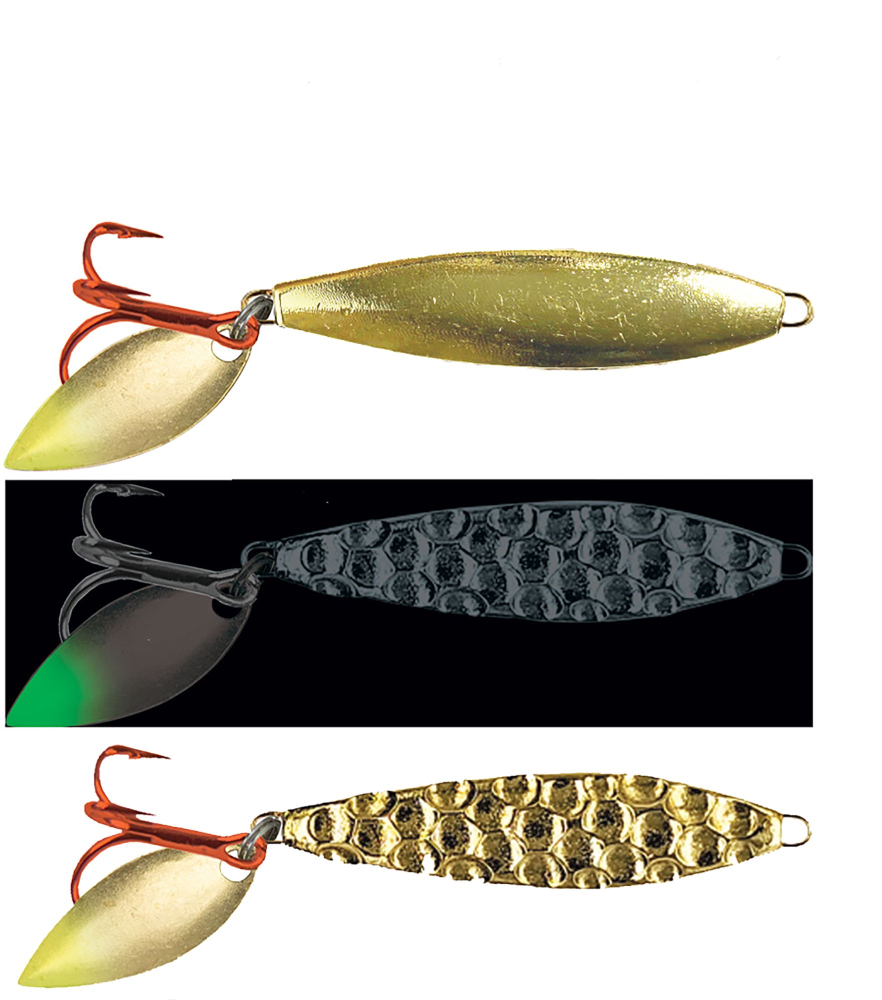 Moonshine Two-Faced Shiver Spoon Glow 1/8 oz. Lure