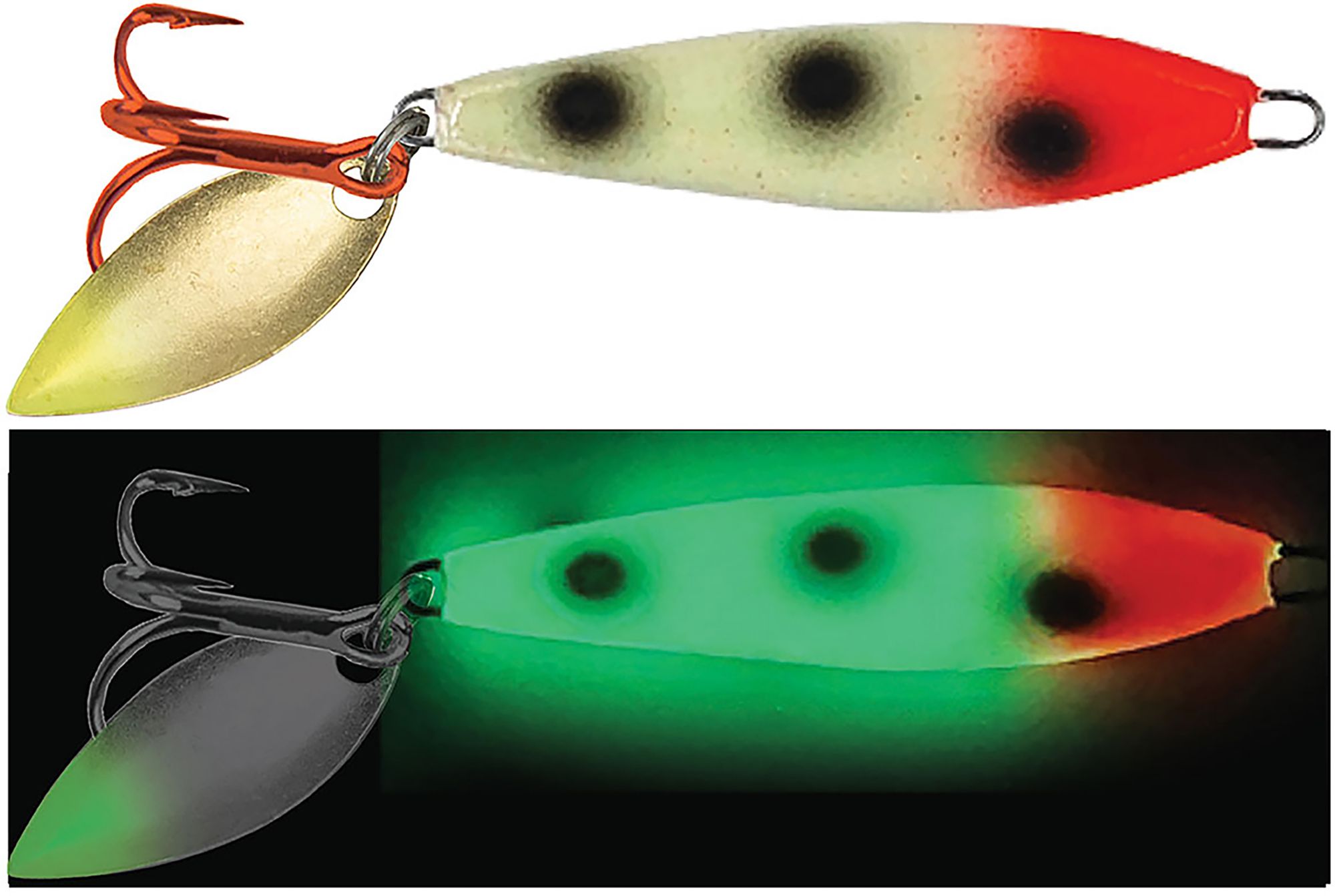 Moonshine Two-Faced Spoon Glow 1/8 oz. Lure