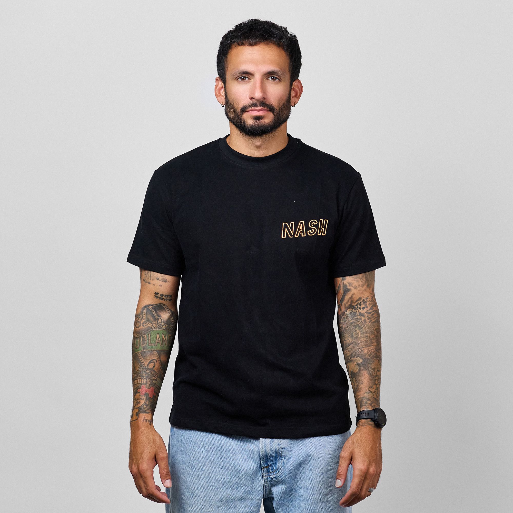 Nash Adult Nashville Black Neon Sign Basic T-Shirt