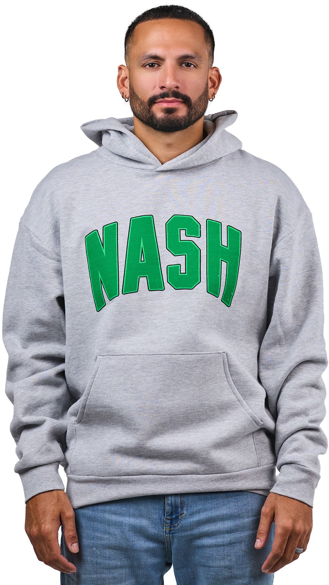 Nash Adult Nashville St. Patrick's Day Grey Basic Pullover Hoodie