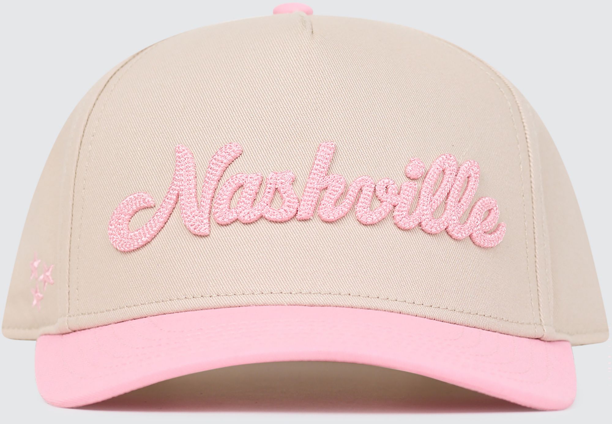 Nash Adult Nashville Pink Chain Stitch Snapback Adjustable Hat