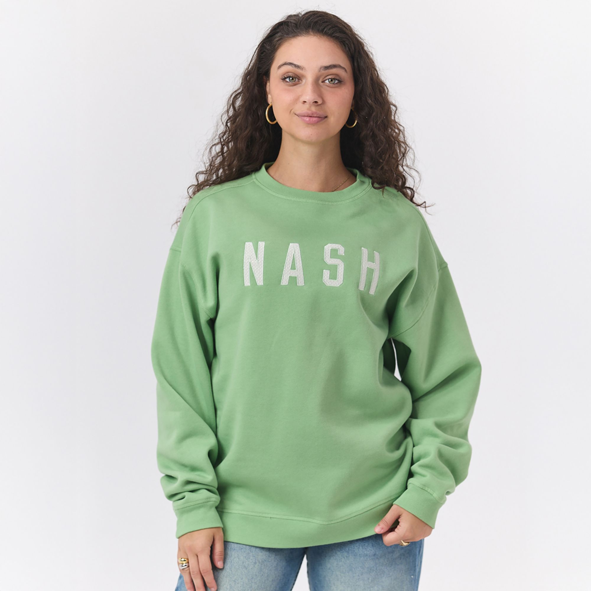 Nash Women's Nashville St. Patrick's Day Green Lucy Crewneck Sweatshirt