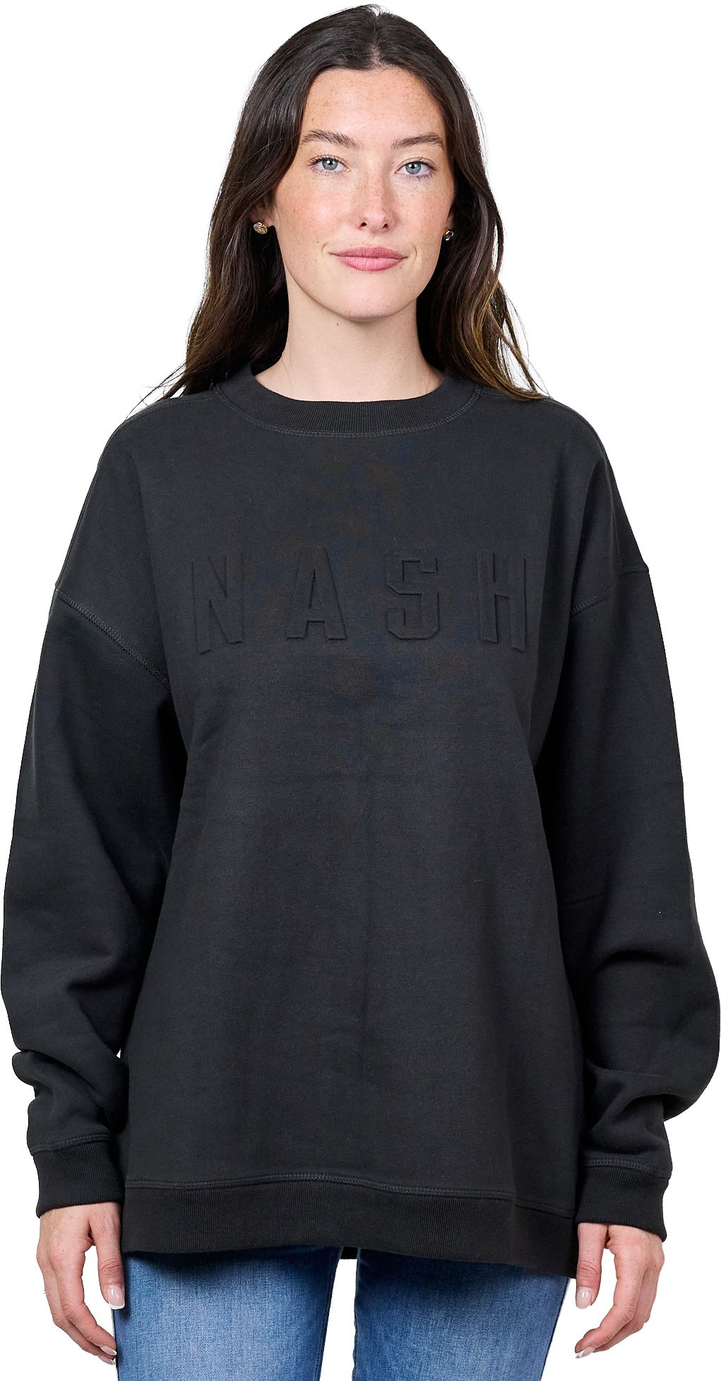 Nash Women's Nashville Black Crew Neck Sweatshirt