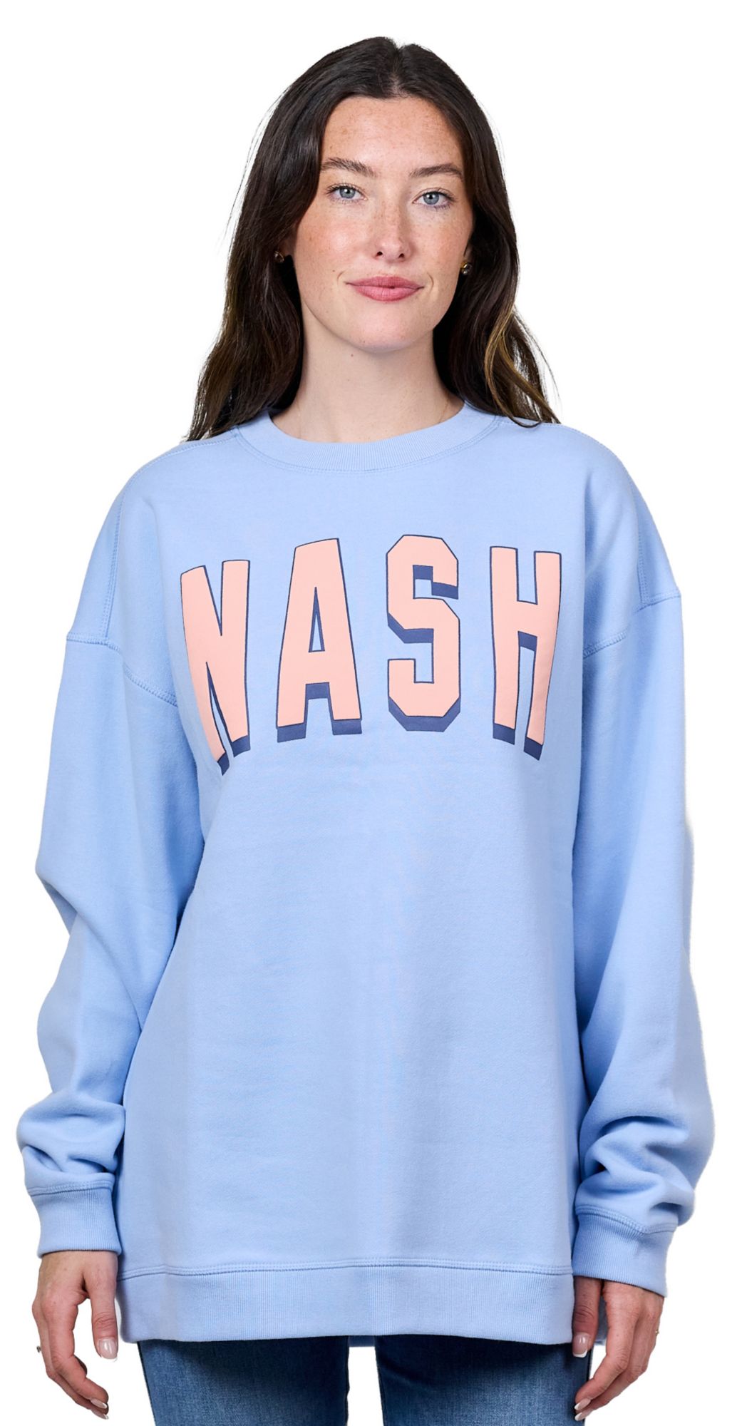 Nash Women's Nashville Blue Crew Neck Sweatshirt