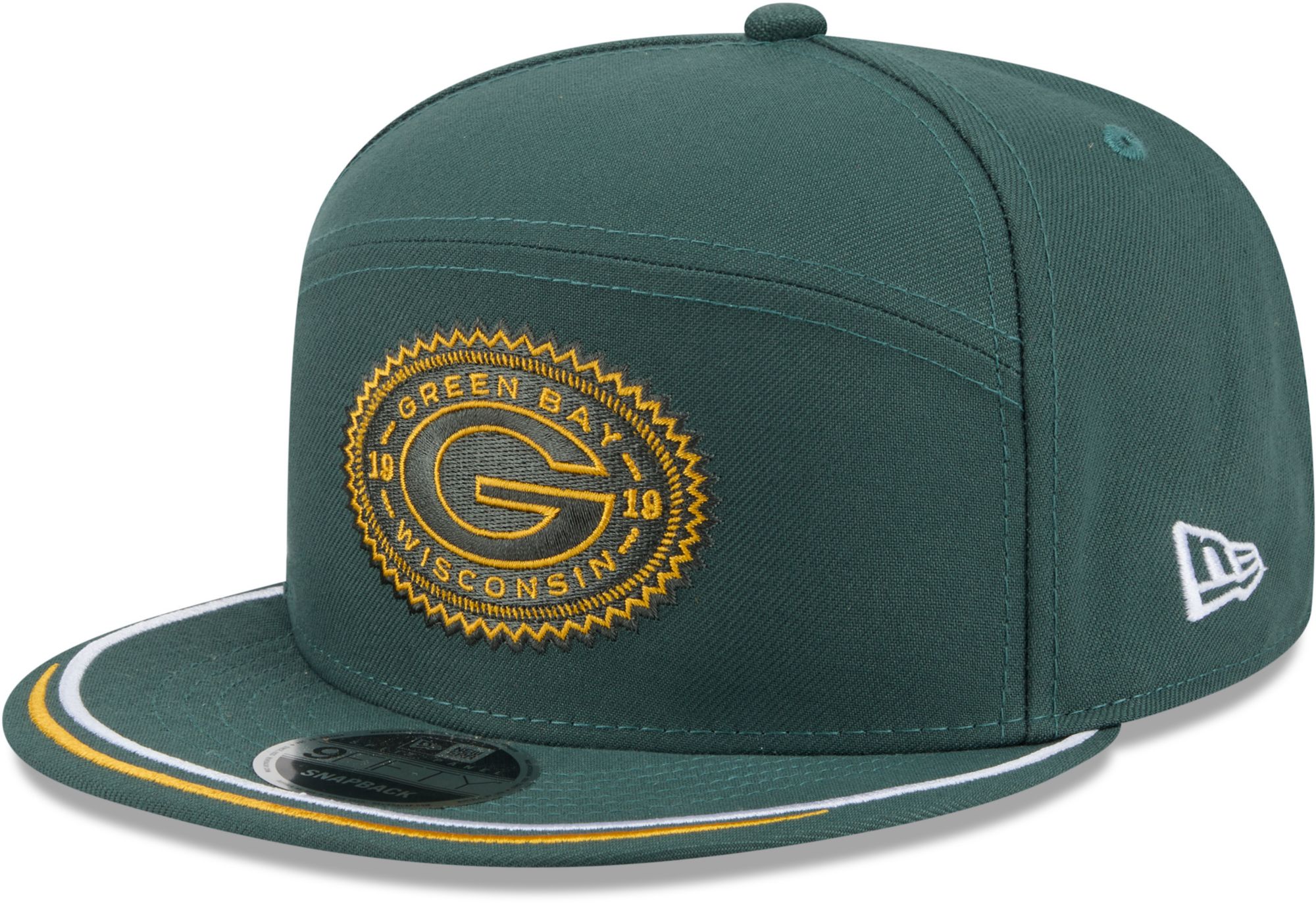 New Era Adult Green Bay Packers NFL Rivalries Split Panel 9Fifty Adjustable Hat