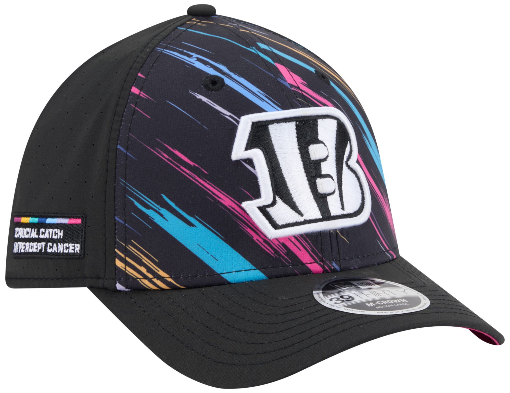 New Era Adult Cincinnati Bengals Crucial Catch 39Thirty Stretch Fit Hat
