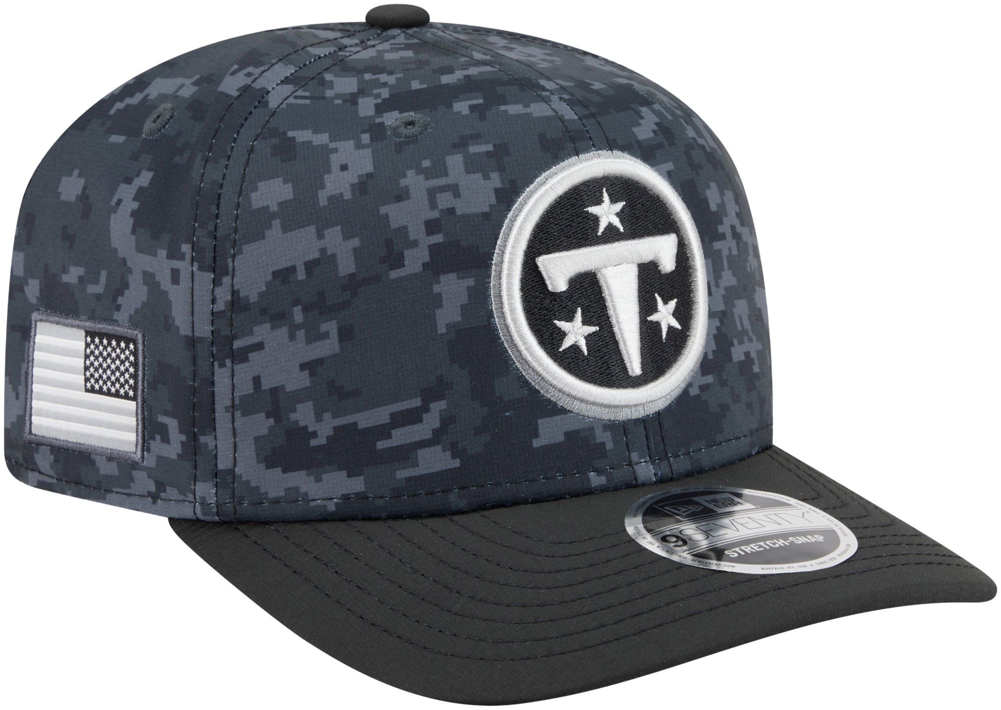 New Era Adult Tennessee Titans Salute To Service 2026 9Seventy Adjustable Stretch-Snap Hat