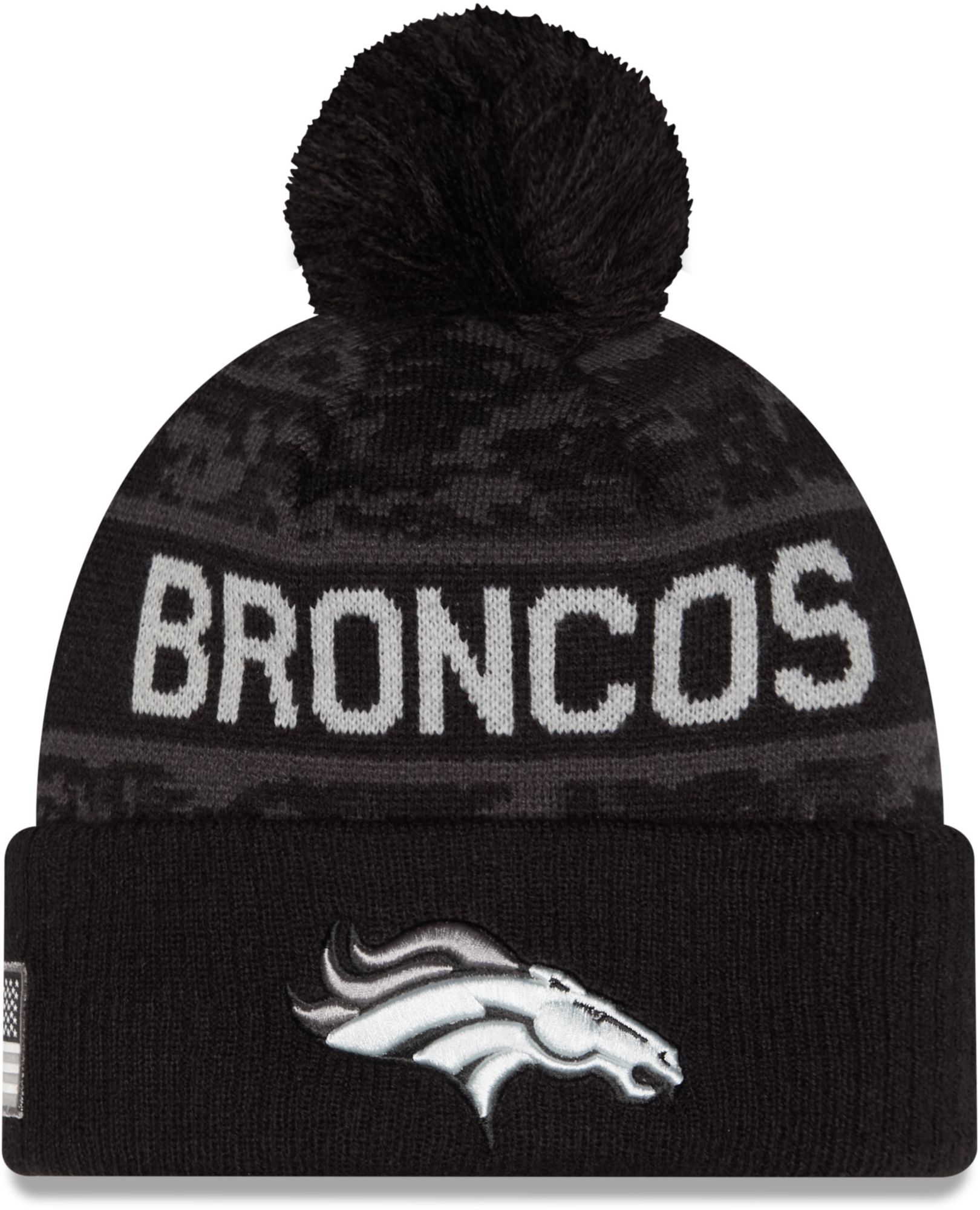 New Era Adult Denver Broncos Salute To Service 2026 Sideline Knit Beanie