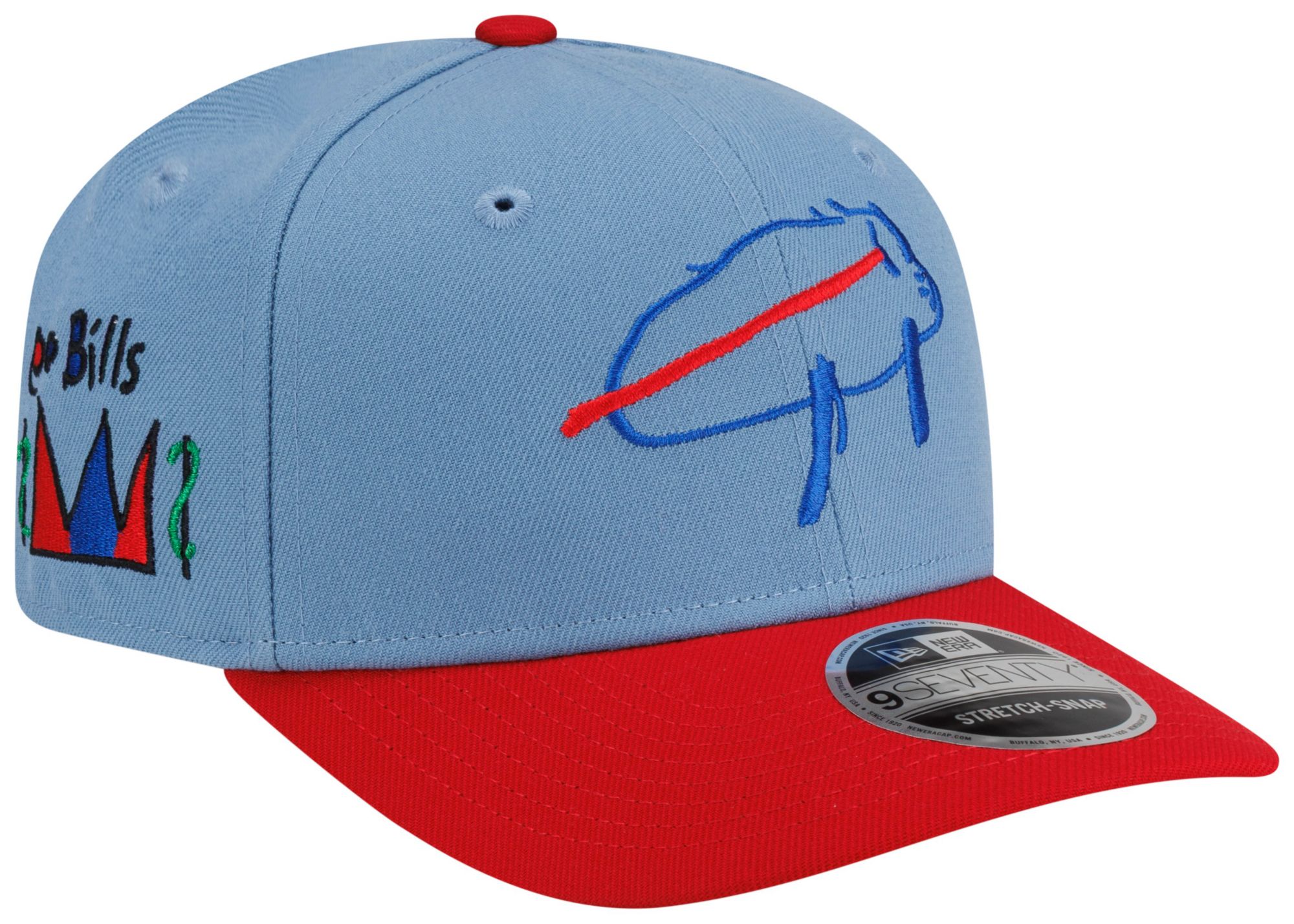 New Era Adult Buffalo Bills Blue Billustration Avery 9Seventy Adjustable Hat