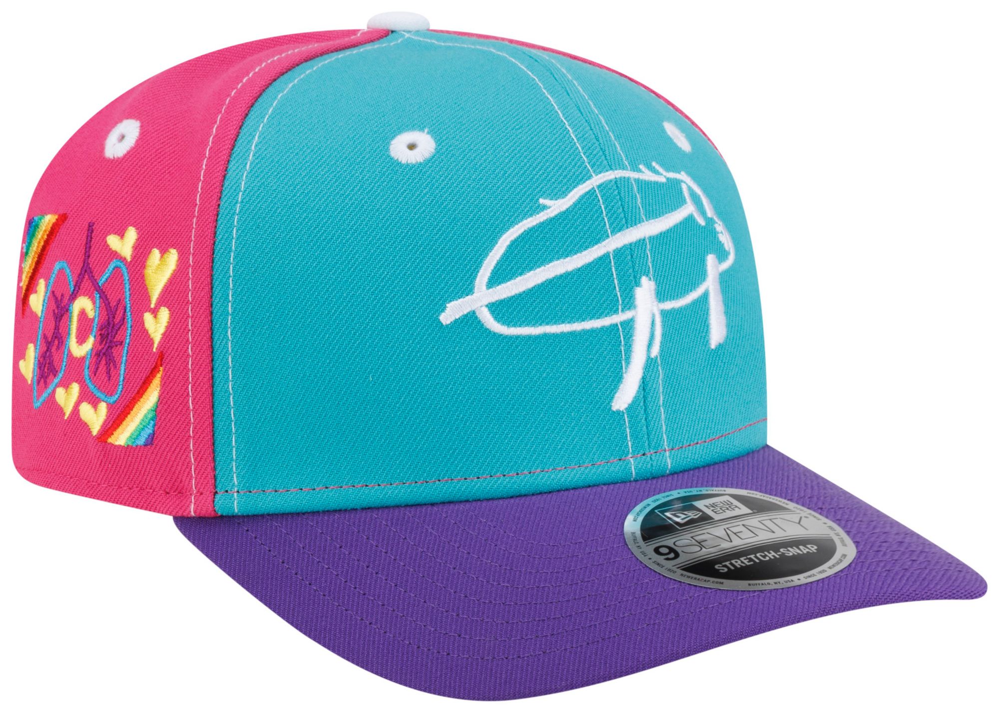 New Era Adult Buffalo Bills Blue Billustration Charlotte 9Seventy Adjustable Hat