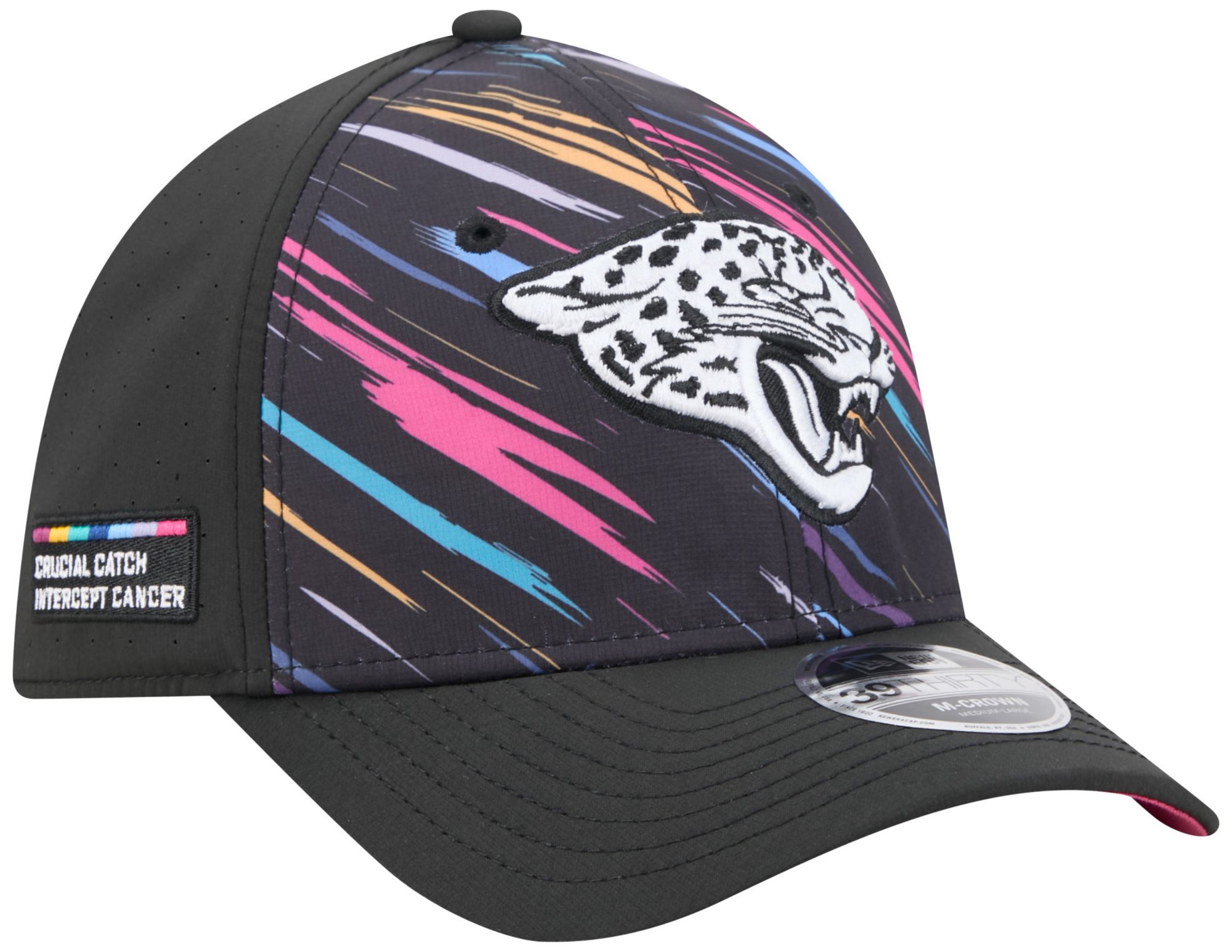 New Era Adult Jacksonville Jaguars Crucial Catch 39Thirty Stretch Fit Hat