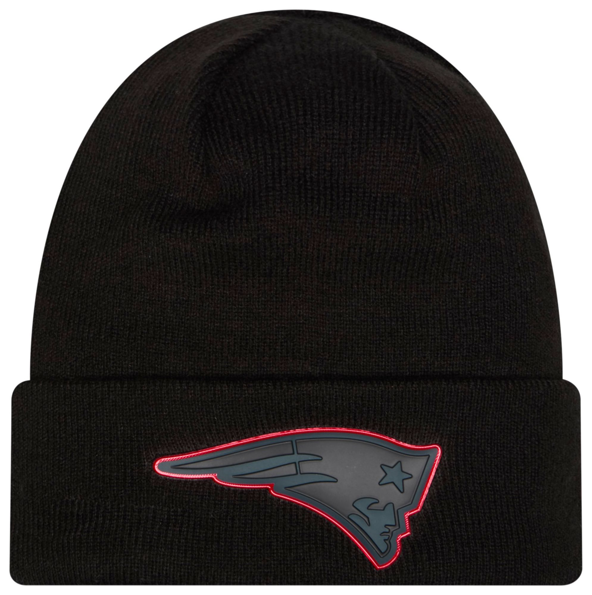 New Era Adult New England Patriots Chrome Knit Hat