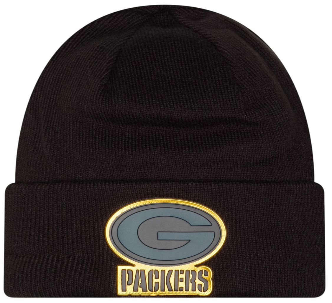 New Era Adult Green Bay Packers Chrome Knit Hat