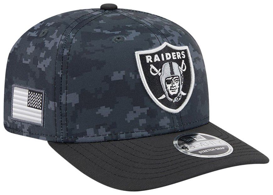 New Era Adult Las Vegas Raiders Salute To Service 2026 9Seventy Adjustable Stretch-Snap Hat