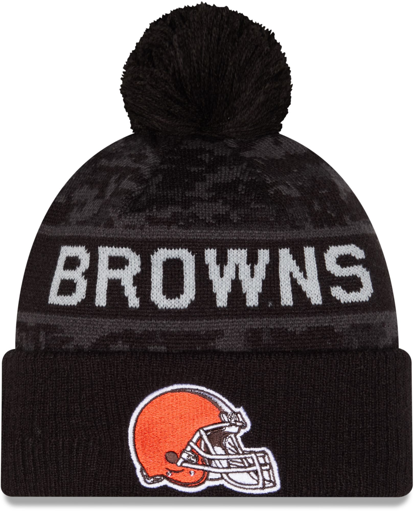 New Era Adult Cleveland Browns Salute To Service 2026 Sideline Knit Beanie