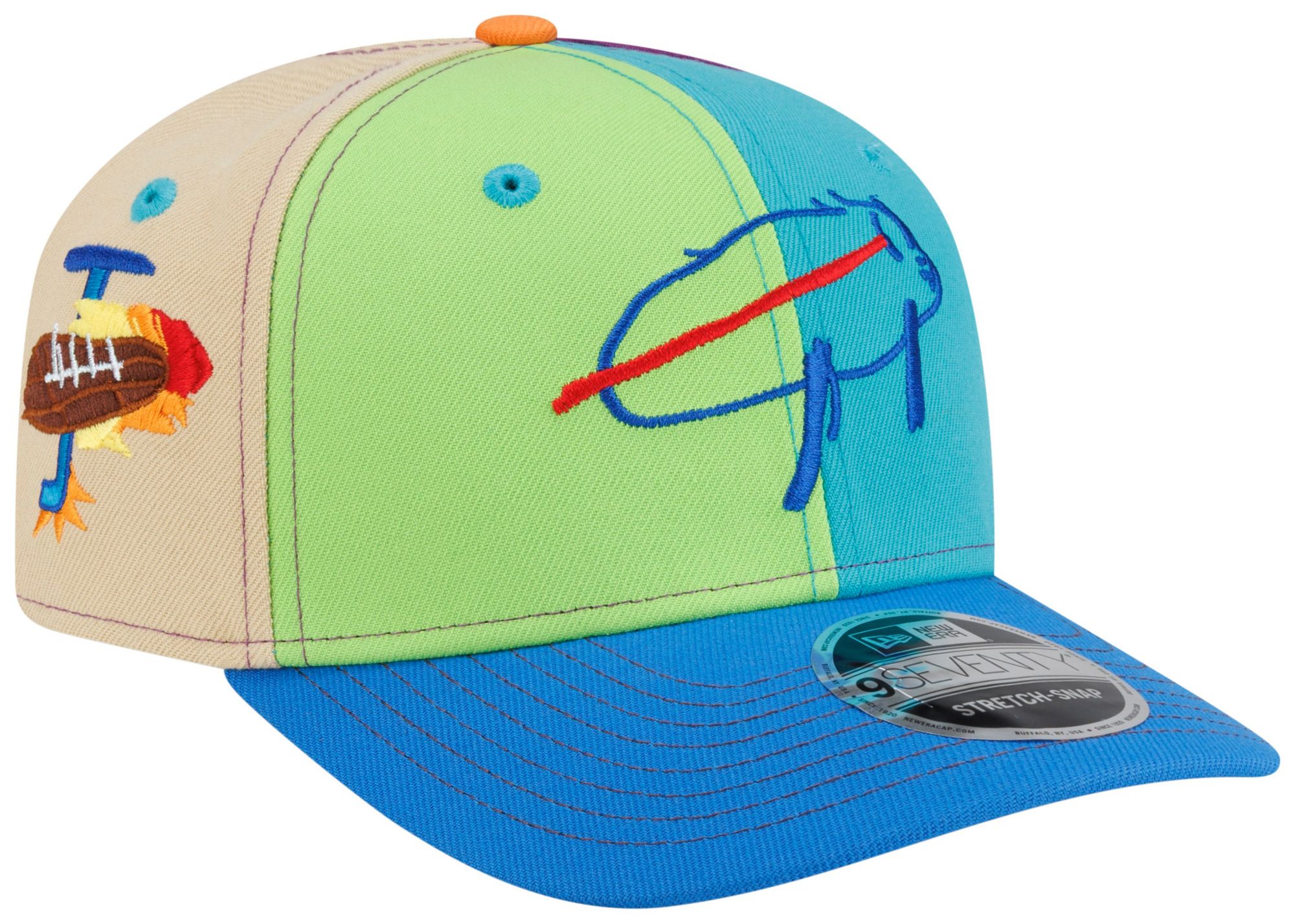 New Era Adult Buffalo Bills Blue Billustration Jack 9Seventy Adjustable Hat