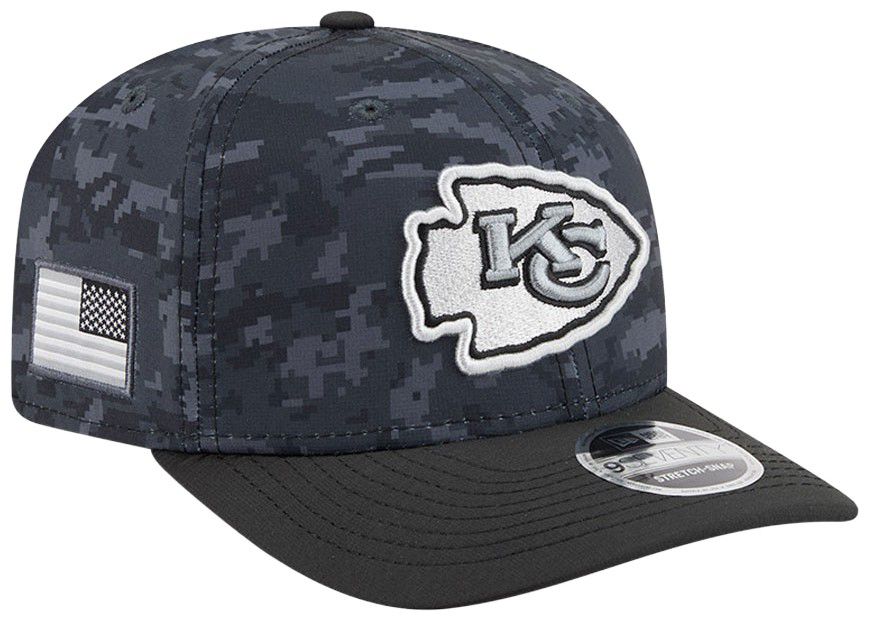 New Era Adult Kansas City Chiefs Salute To Service 2026 9Seventy Adjustable Stretch-Snap Hat
