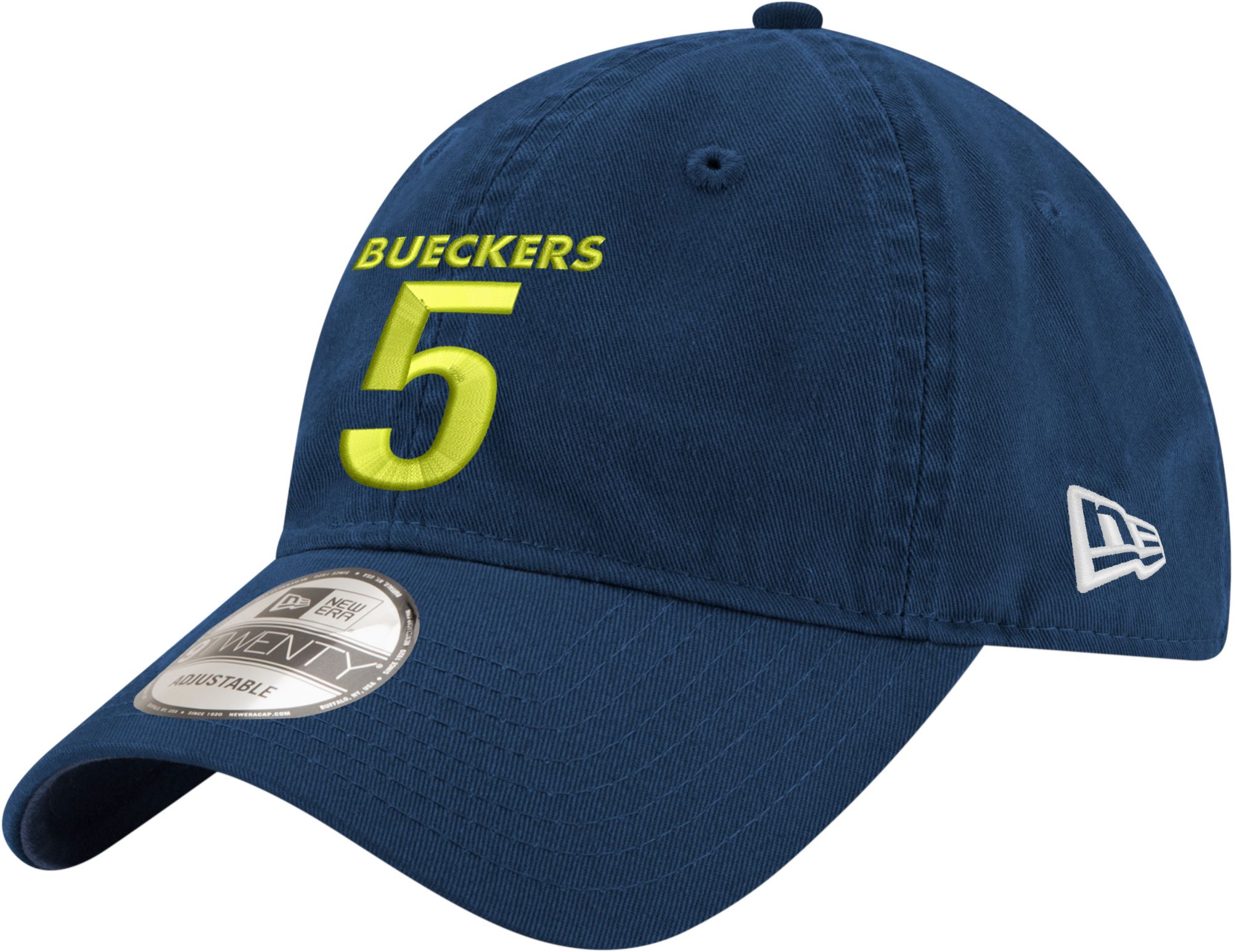 New Era Adult Dallas Wings Navy Paige Bueckers #5 9Twenty Adjustable Hat
