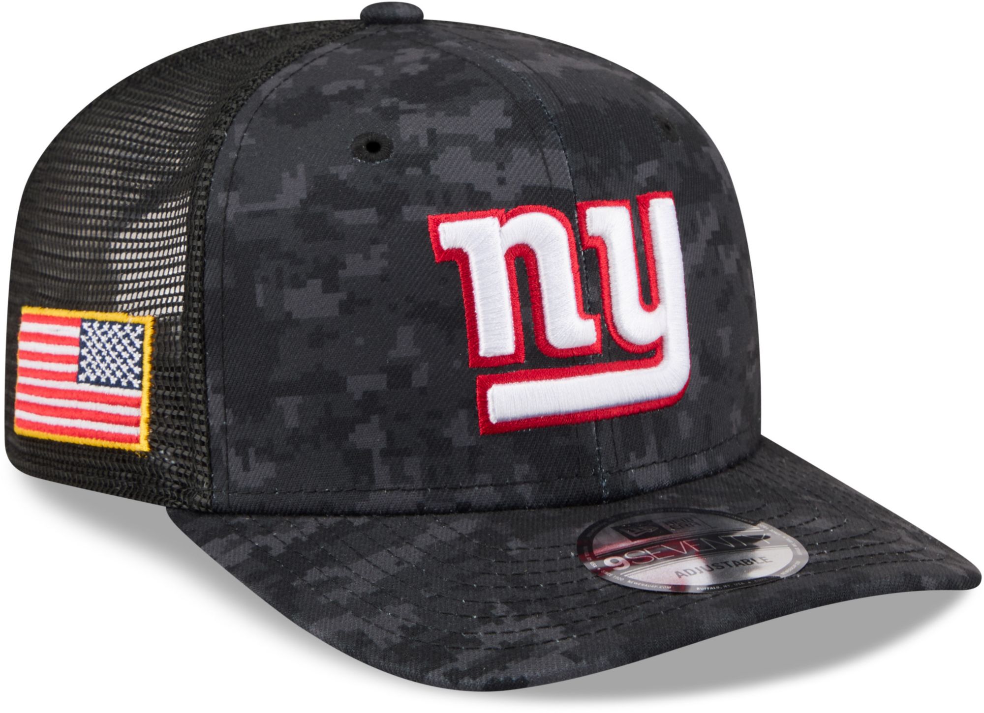 New Era Adult New York Giants Salute To Service 2026 9Seventy Adjustable Trucker Hat