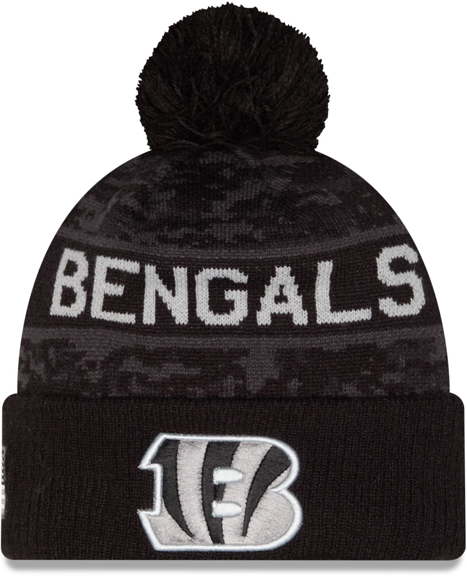 New Era Adult Cincinnati Bengals Salute To Service 2026 Sideline Knit Beanie
