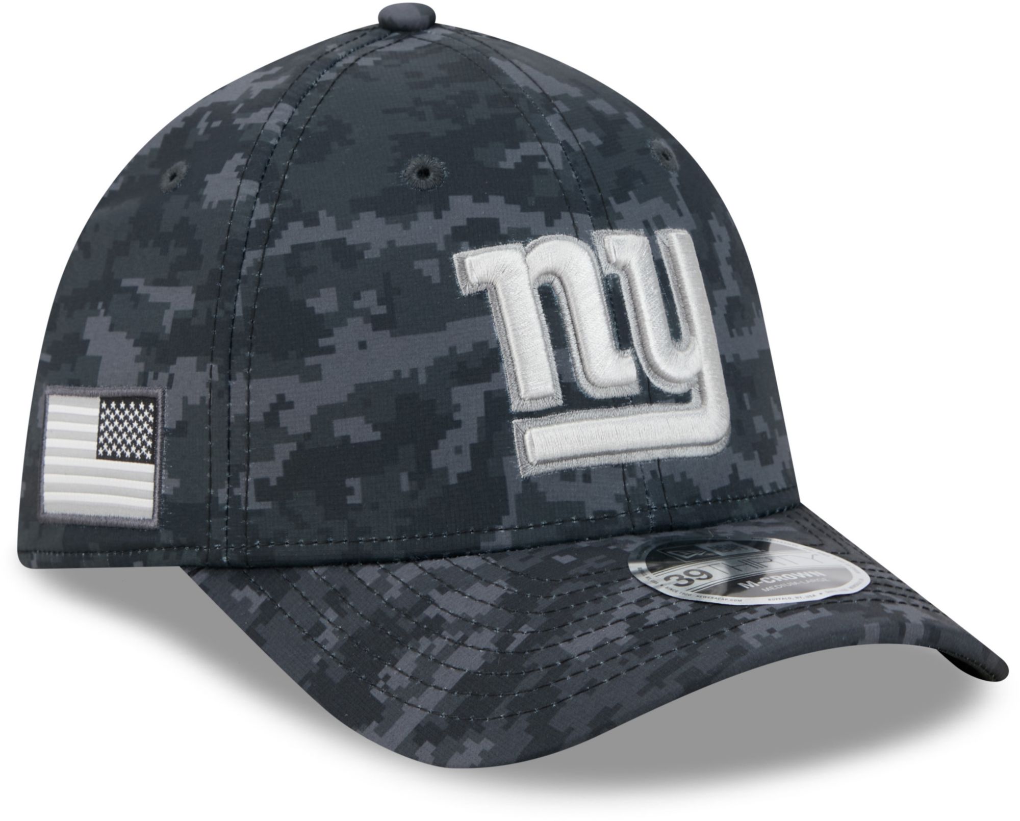 New Era Adult New York Giants Salute To Service 2026 39Thirty M-Crown Stretch Fit Hat