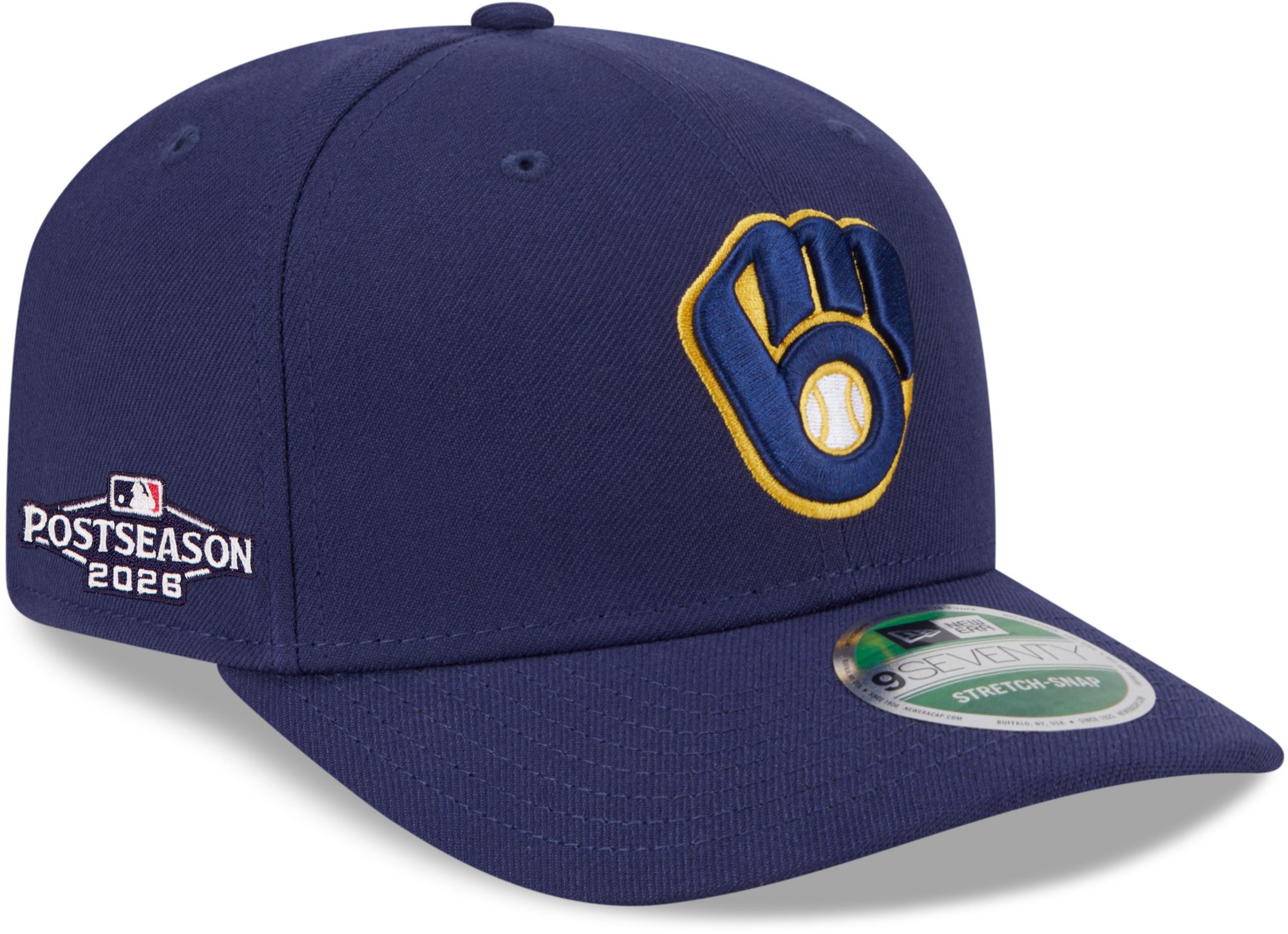 New Era Adult Milwaukee Brewers Postseason Participant 2026 Home 9Seventy Adjustable Hat