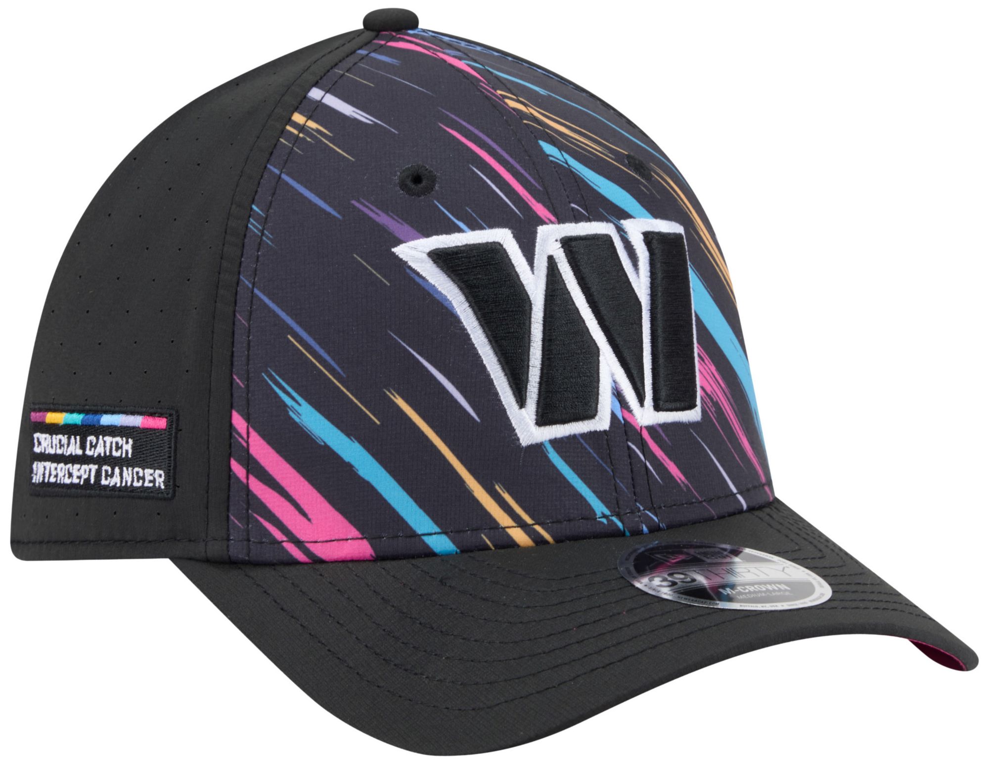 New Era Adult Washington Commanders Crucial Catch 39Thirty Stretch Fit Hat