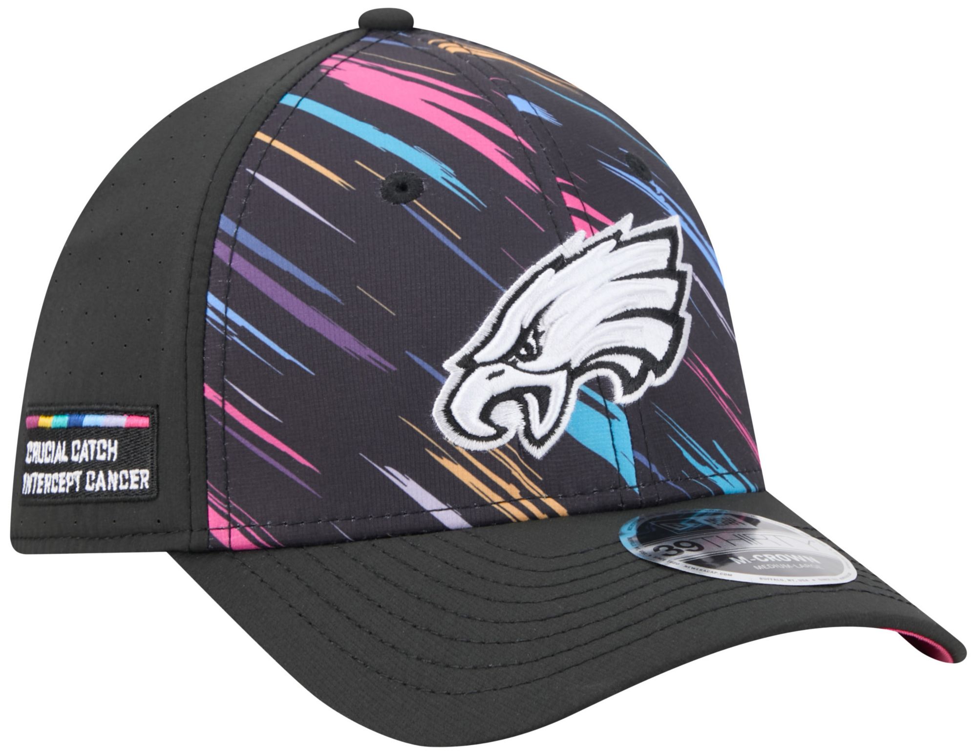 New Era Adult Philadelphia Eagles Crucial Catch 39Thirty Stretch Fit Hat