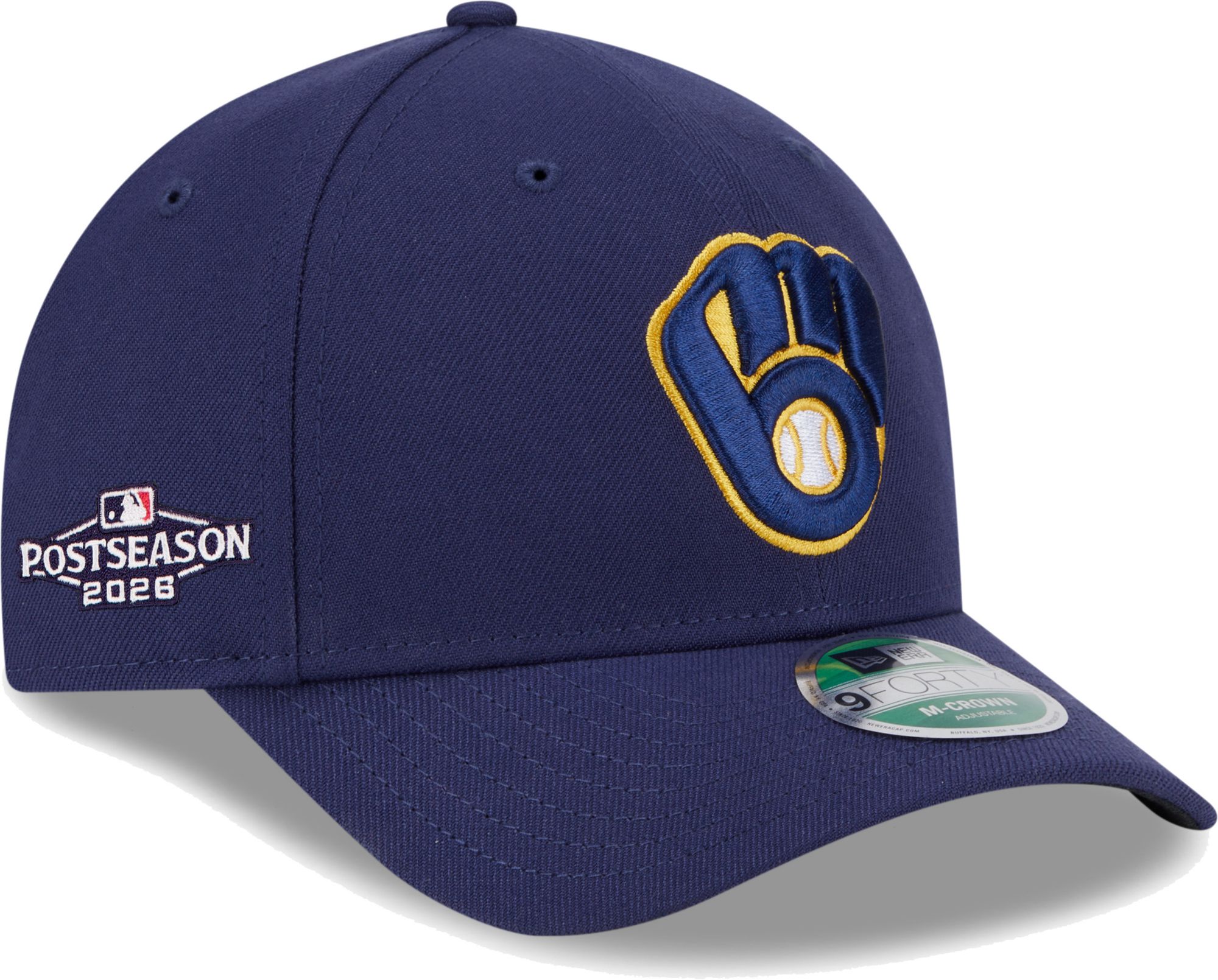 New Era Adult Milwaukee Brewers Postseason Participant 2026 Home 9Forty Adjustable Hat