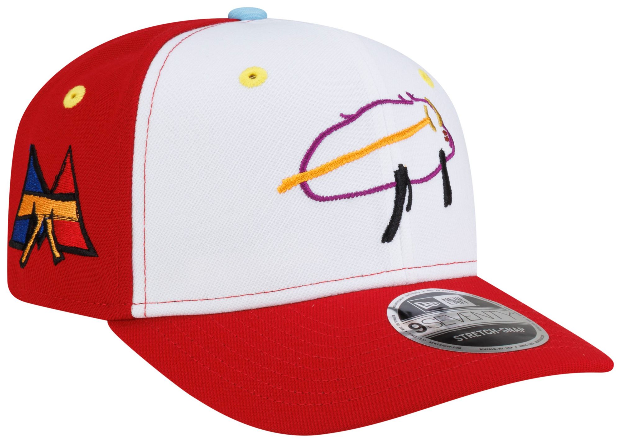 New Era Adult Buffalo Bills White Billustration Mason 9Seventy Adjustable Hat