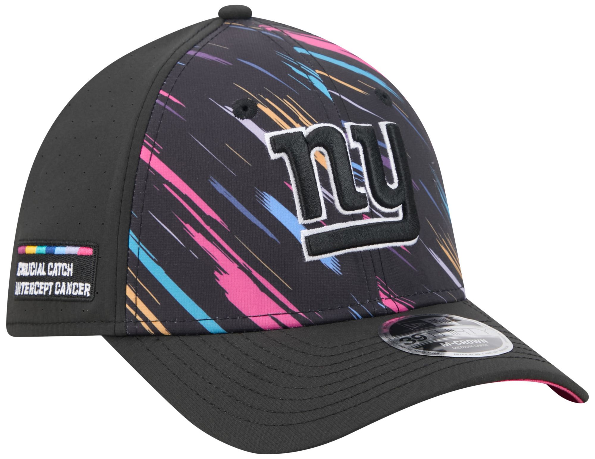 New Era Adult New York Giants Crucial Catch 39Thirty Stretch Fit Hat