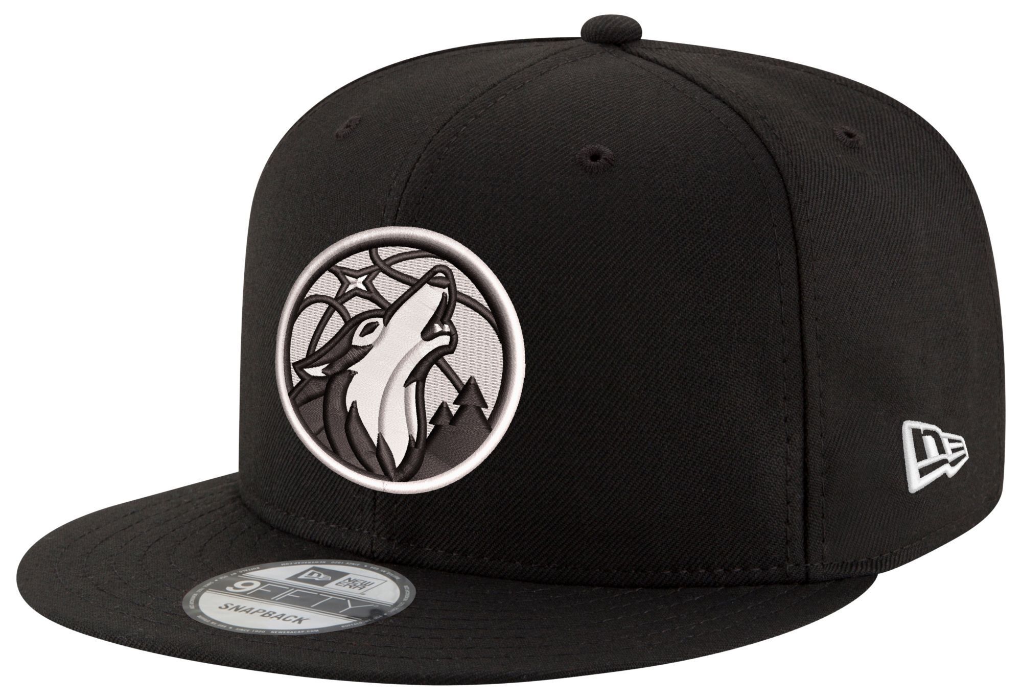 New Era Adult Minnesota Timberwolves B&amp;W Logo 950 Hat