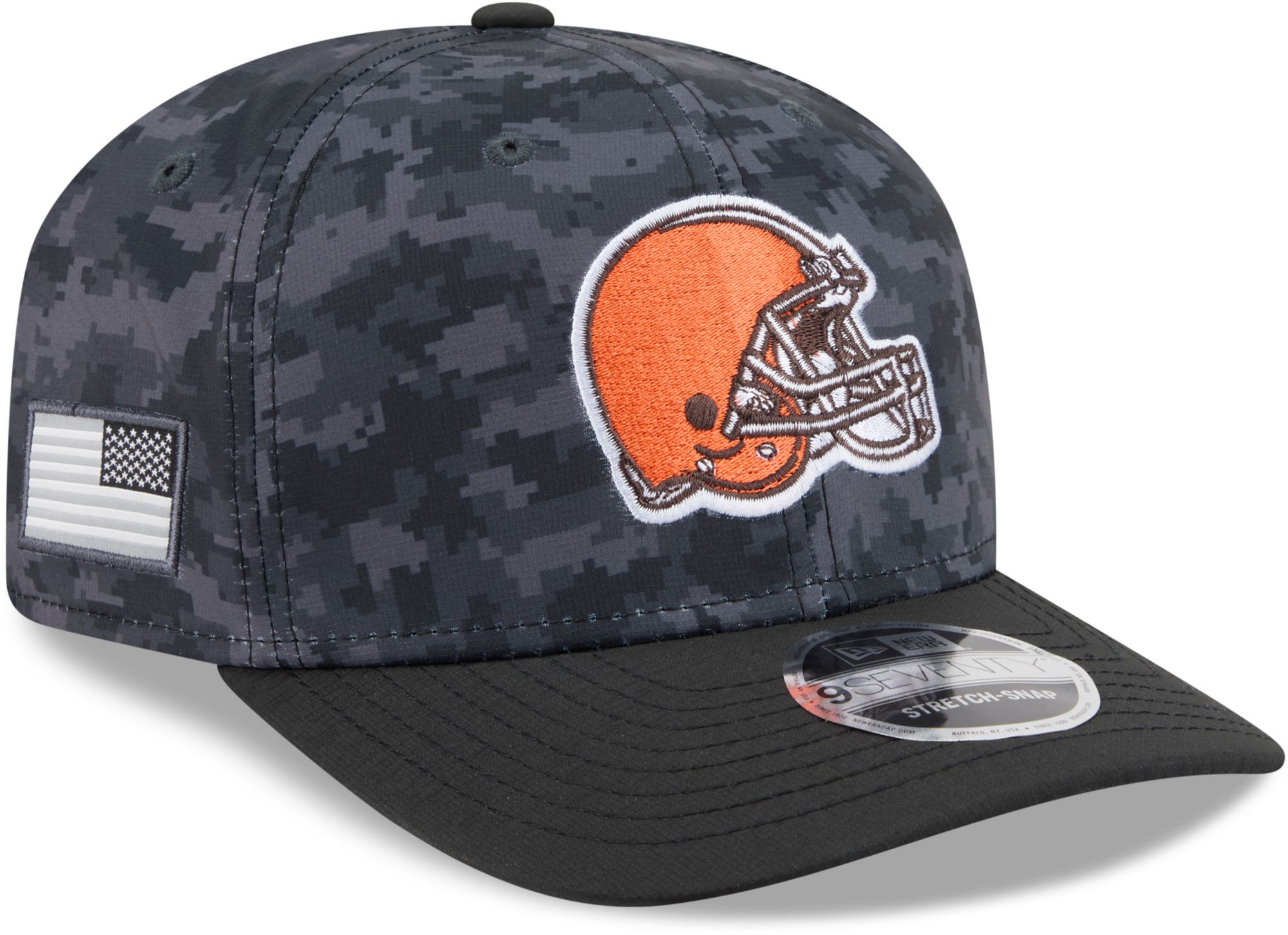New Era Adult Cleveland Browns Salute To Service 2026 9Seventy Adjustable Stretch-Snap Hat