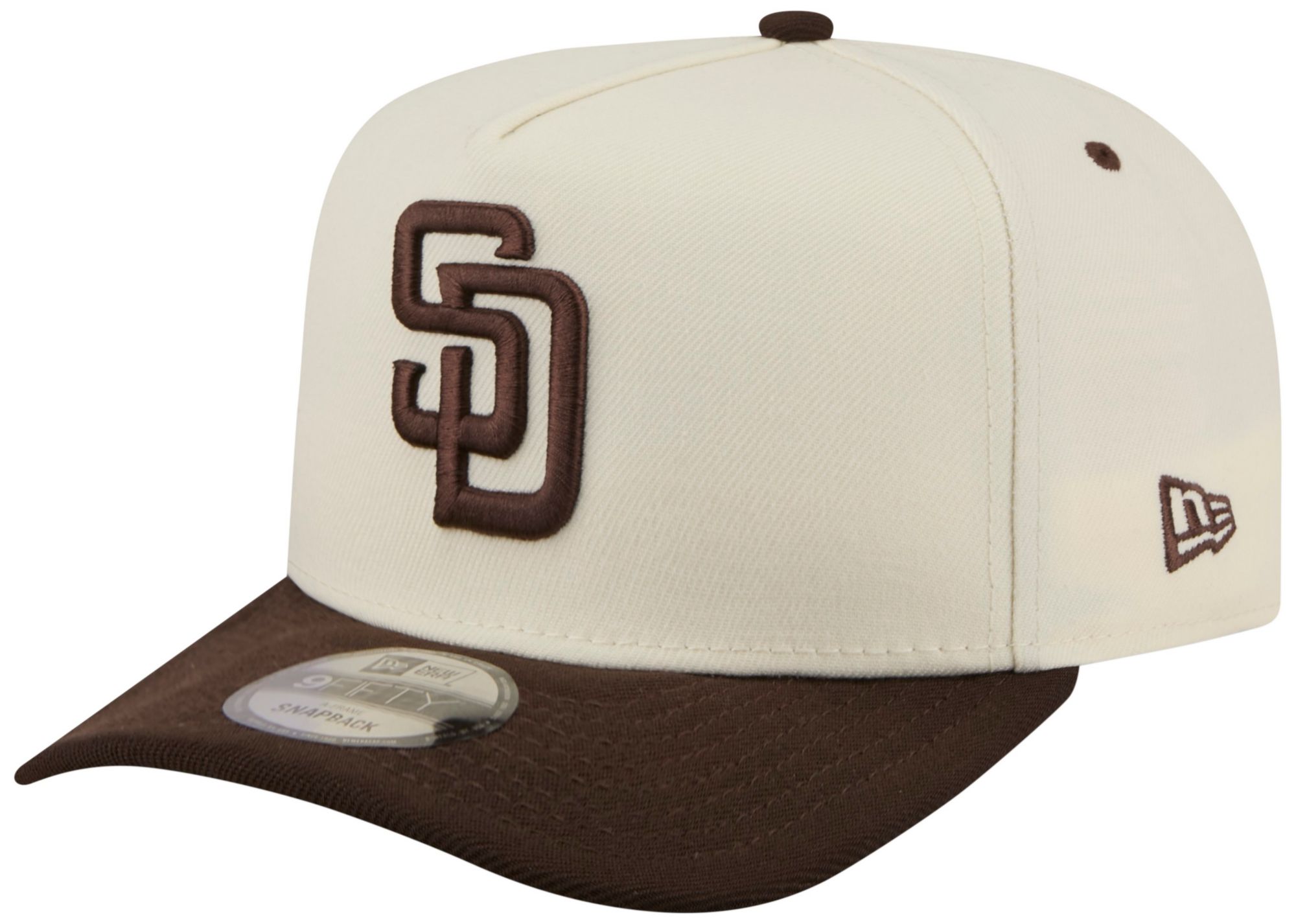 New Era Adult San Diego Padres Cream Rear Hit A-Frame 9Fifty Adjustable Hat