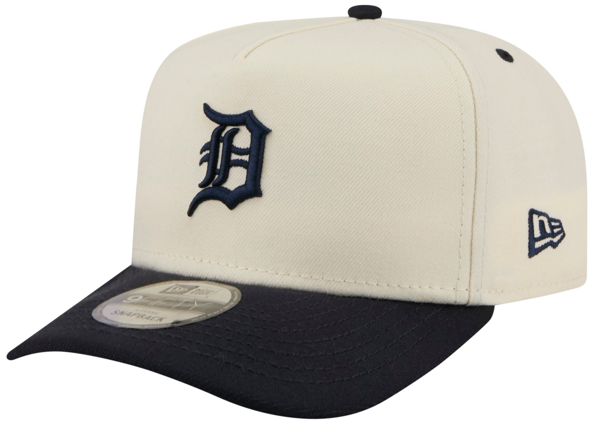 New Era Adult Detroit Tigers Cream Rear Hit A-Frame 9Fifty Adjustable Hat