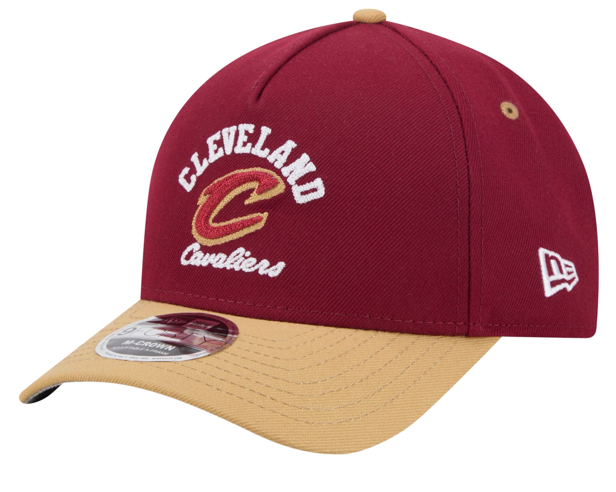 New Era Adult Cleveland Cavaliers Maroon Arch 9Forty A-Frame Adjustable Hat, Women's