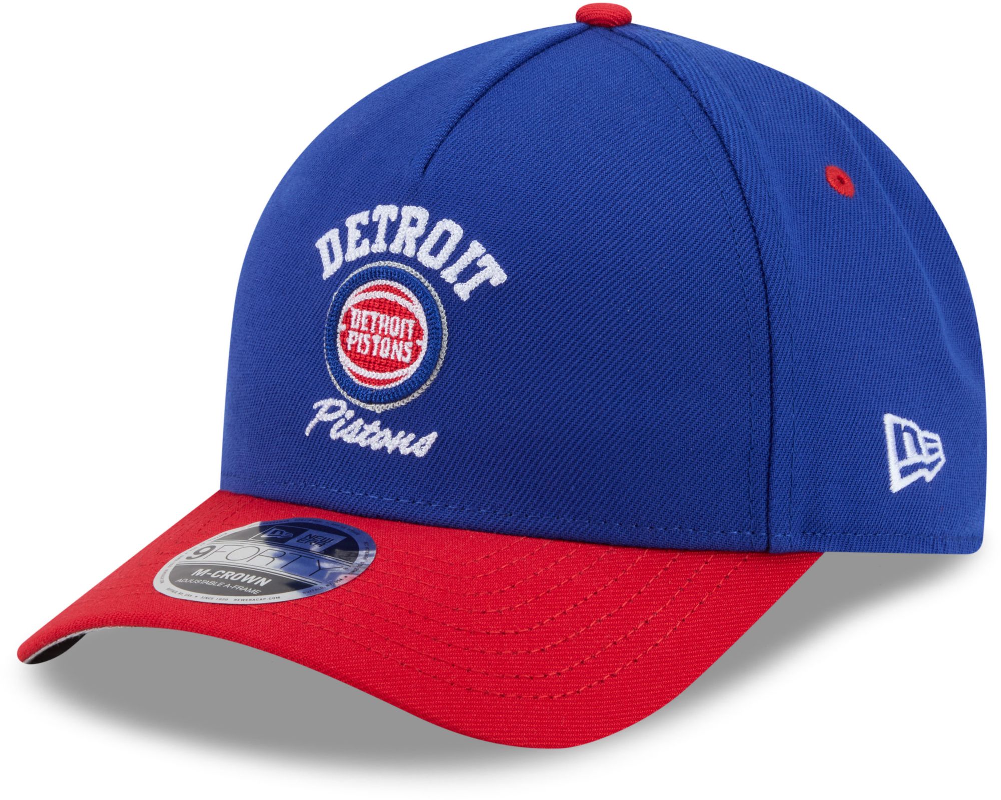 New Era Adult Detroit Pistons Blue Arch 9Forty A-Frame Adjustable Hat, Women's