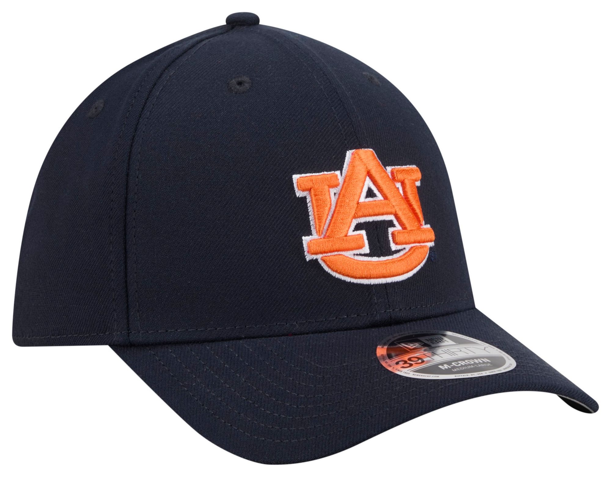New Era Adult Auburn Tigers Navy College Team 39Thirty Stretch Fit Hat