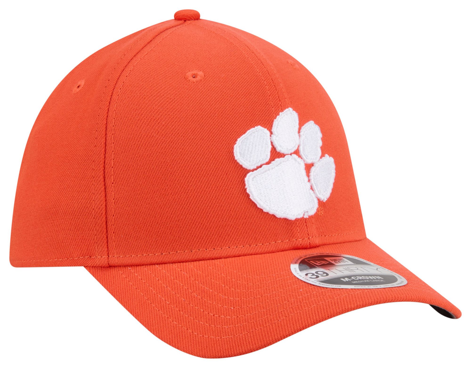 New Era Adult Clemson Tigers Orange College Team 39Thirty Stretch Fit Hat