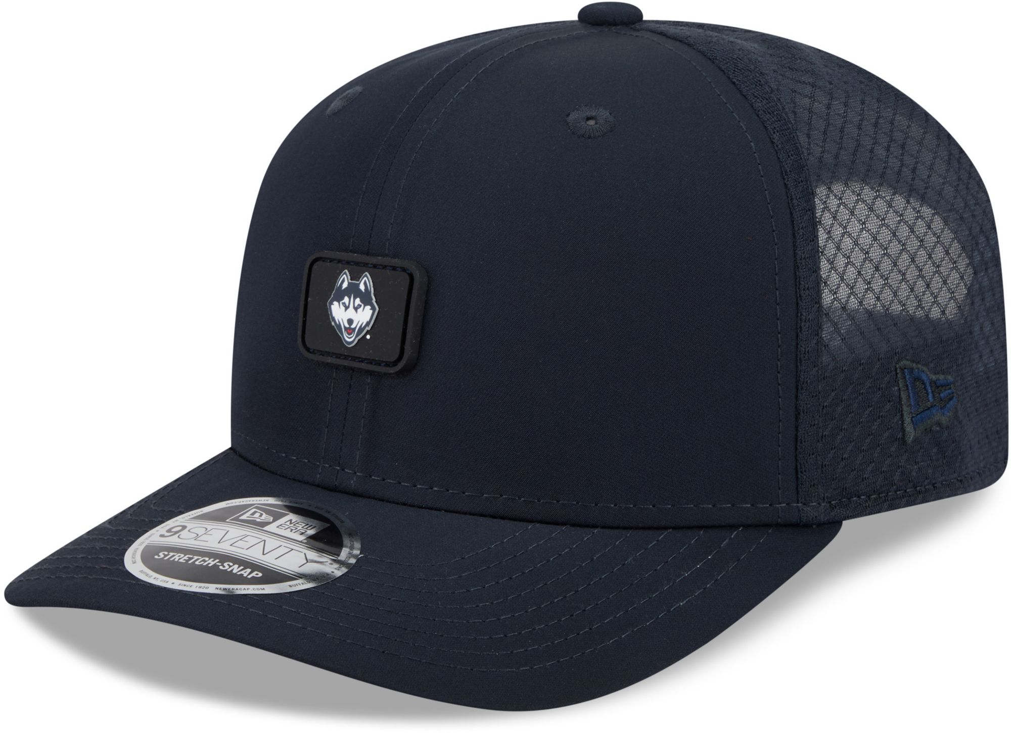 New Era Adult UConn Huskies Navy Micro Badge 9Seventy Adjustable Hat