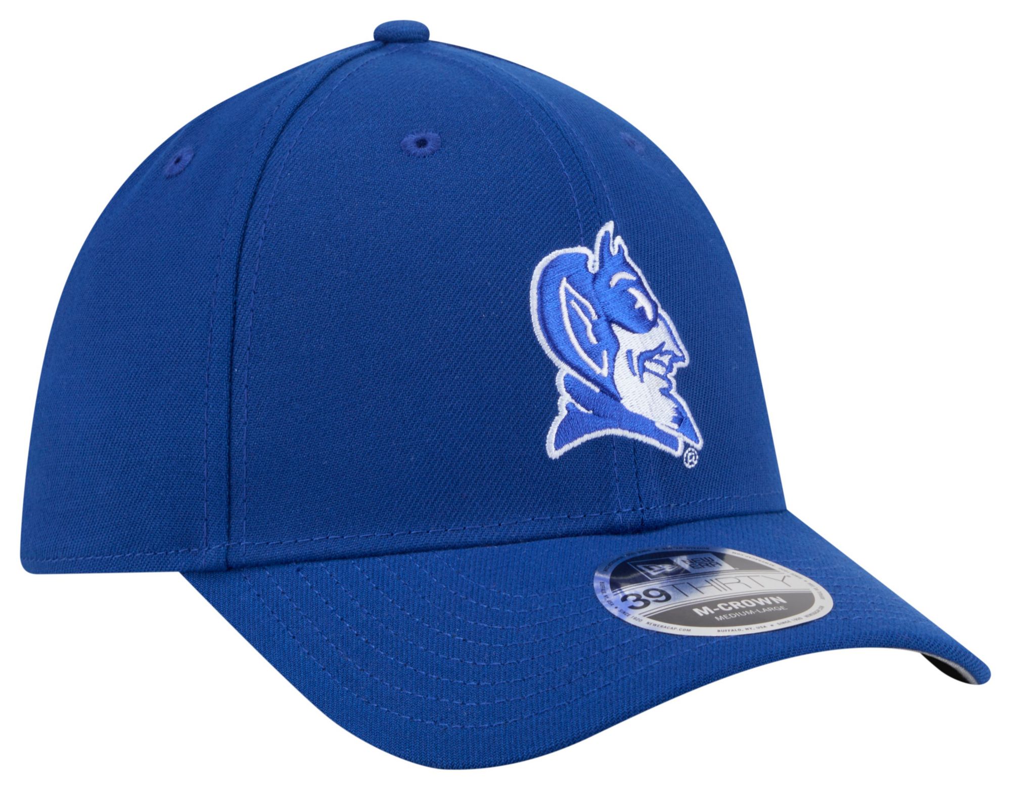 New Era Adult Duke Blue Devils Royal College Team 39Thirty Stretch Fit Hat