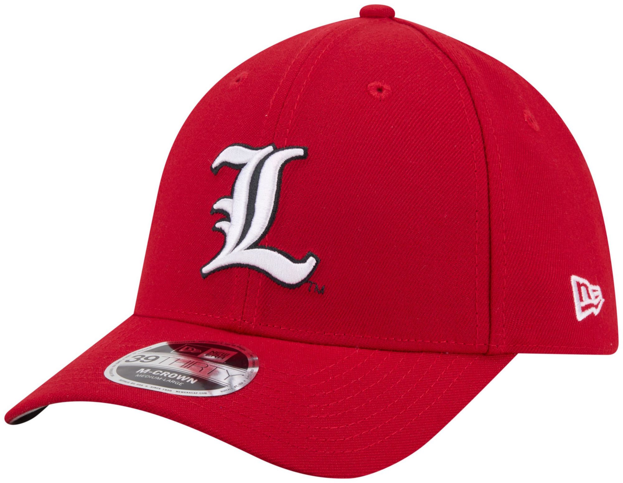 New Era Adult Louisville Cardinals Red College Team 39Thirty Stretch Fit Hat