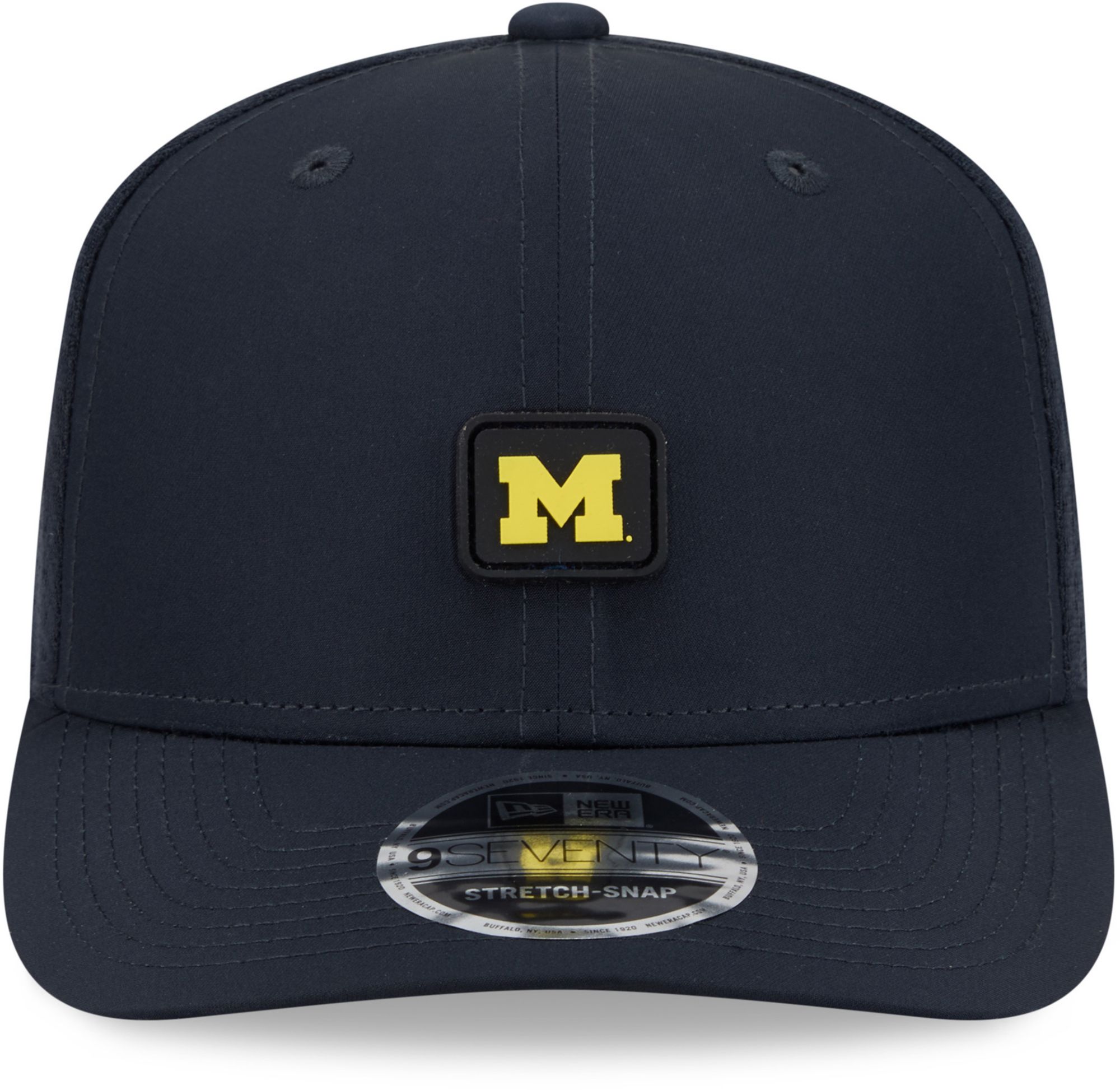 New Era Adult Michigan Wolverines Navy Micro Badge 9Seventy Adjustable Hat