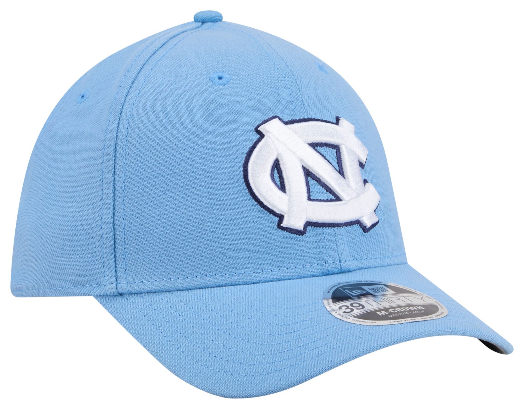 New Era Adult North Carolina Tar Heels Blue College Team 39Thirty Stretch Fit Hat