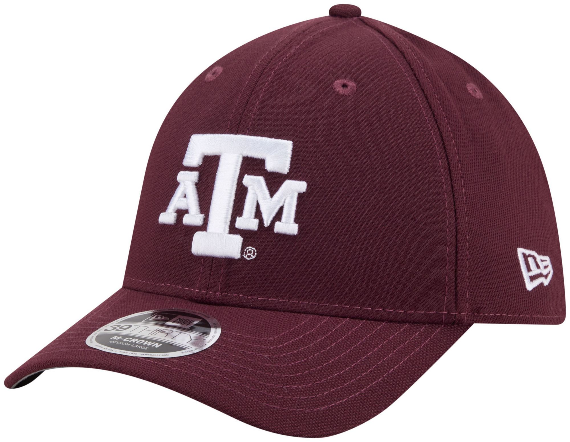 New Era Adult Texas A&amp;M Aggies Maroon College Team 39Thirty Stretch Fit Hat