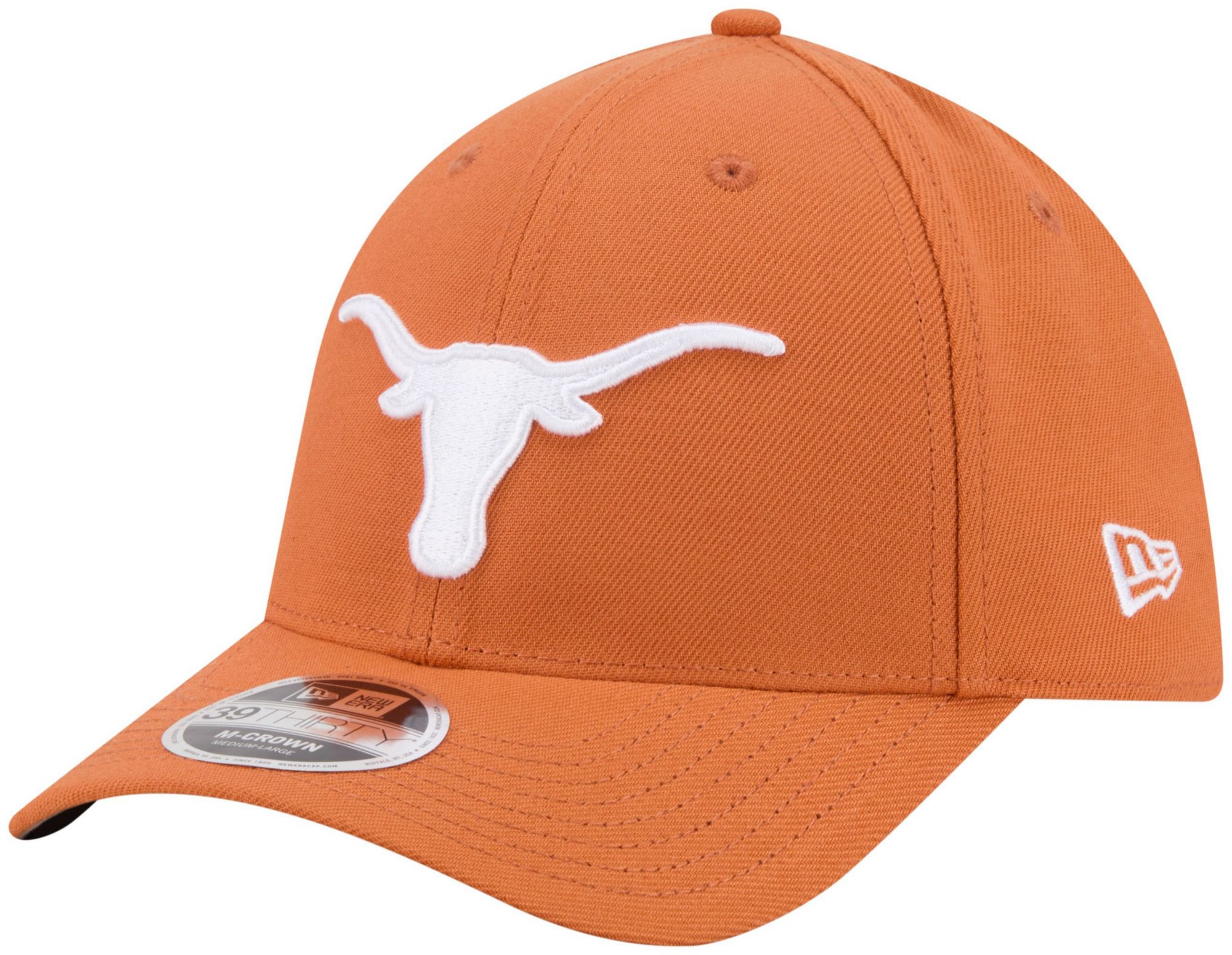 New Era Adult Texas Longhorns Orange College Team 39Thirty Stretch Fit Hat